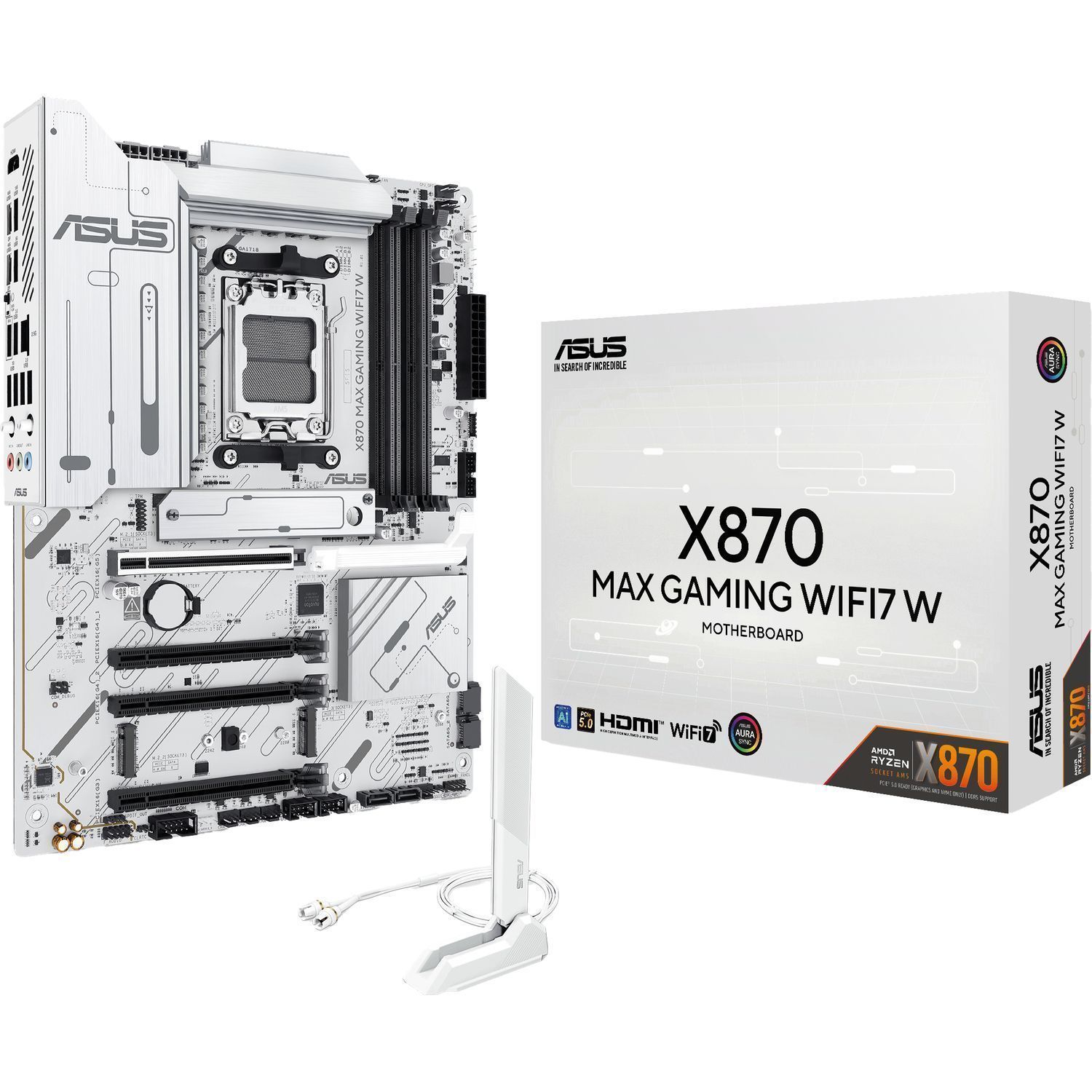 Материнская плата ASUS X870 MAX GAMING WIFI7 W (90MB1LZ0-M0EAY0)